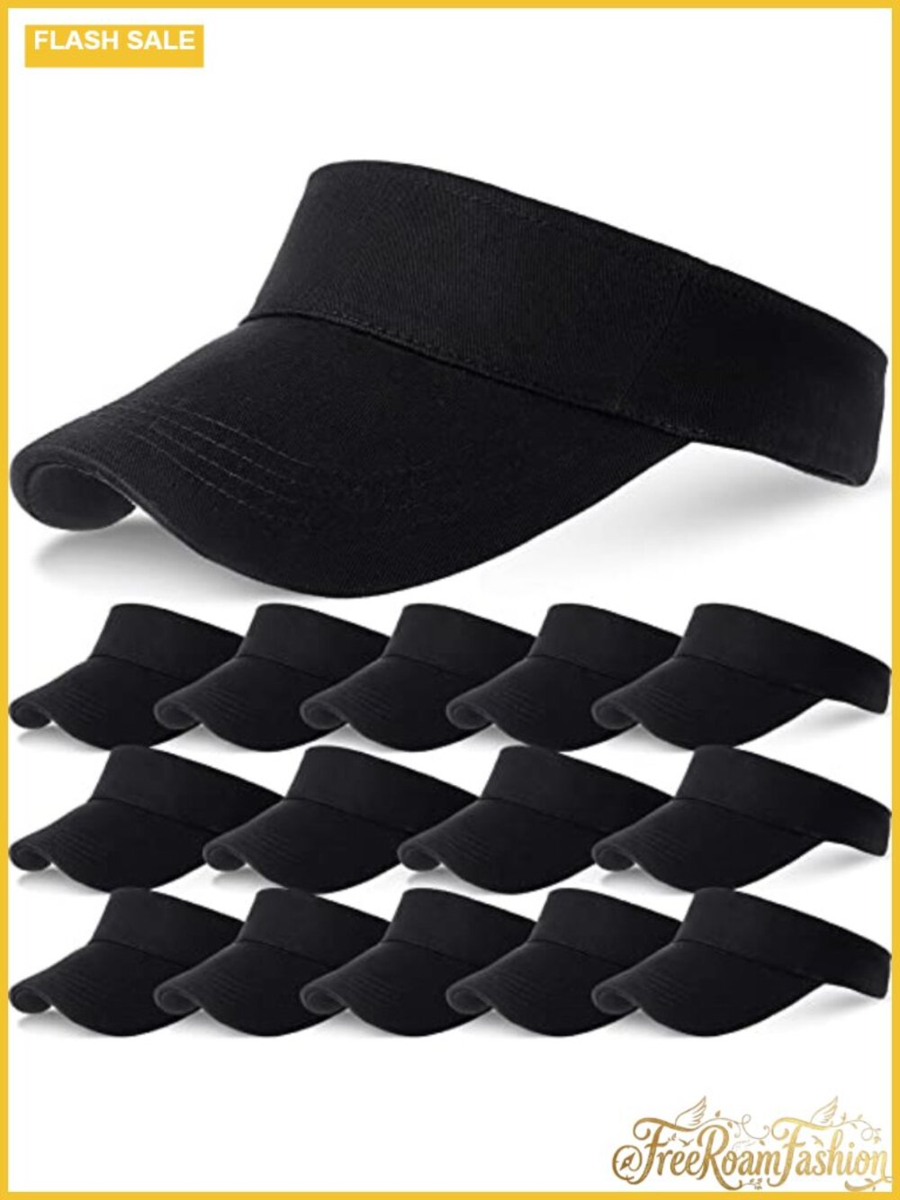 15 Pack Sun Visor Hats Sports Adjustable Tennis Golf Running